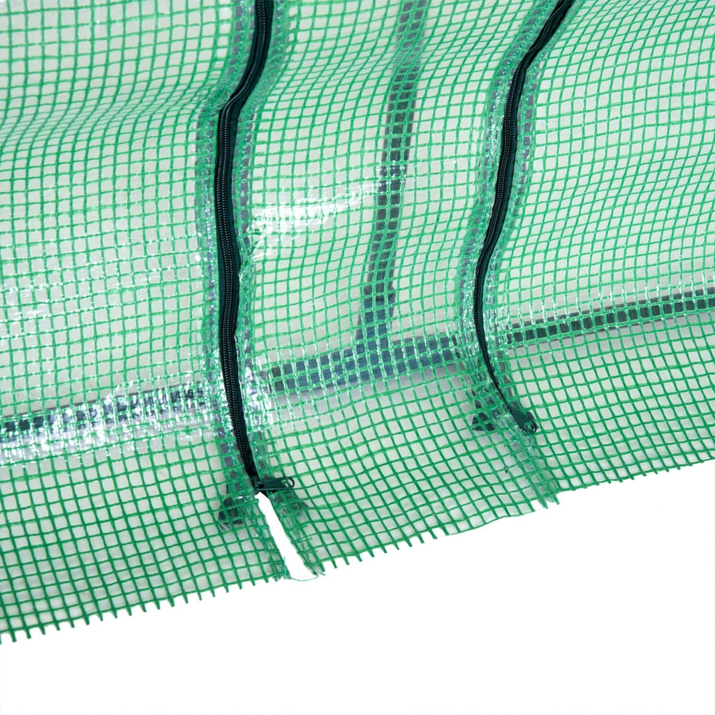 Serra Giardino 3 Finestre ¨C Zephmum ¨C Verde Acciaio 270x90x90 cm