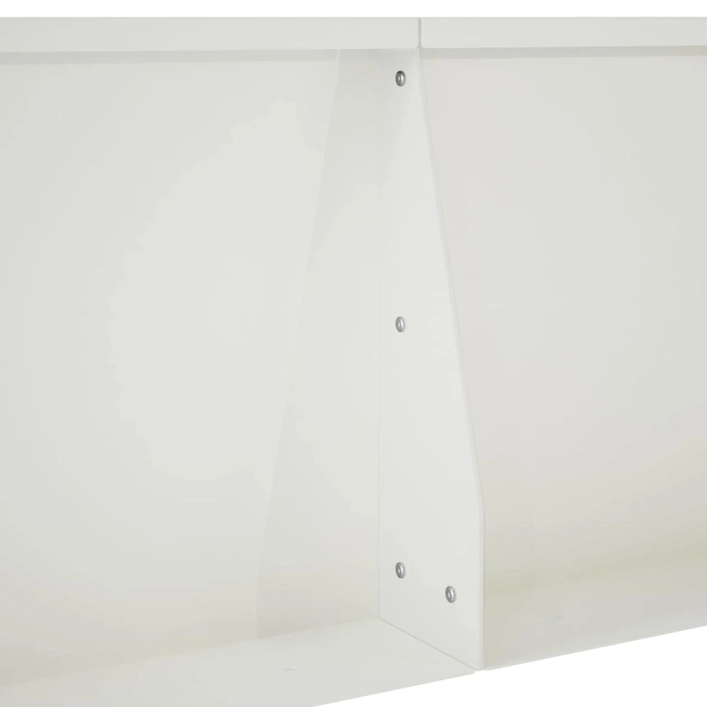 Muro di contenimento 4 pz 100 x 100 x 50 cm Acciaio Bianco 3449213