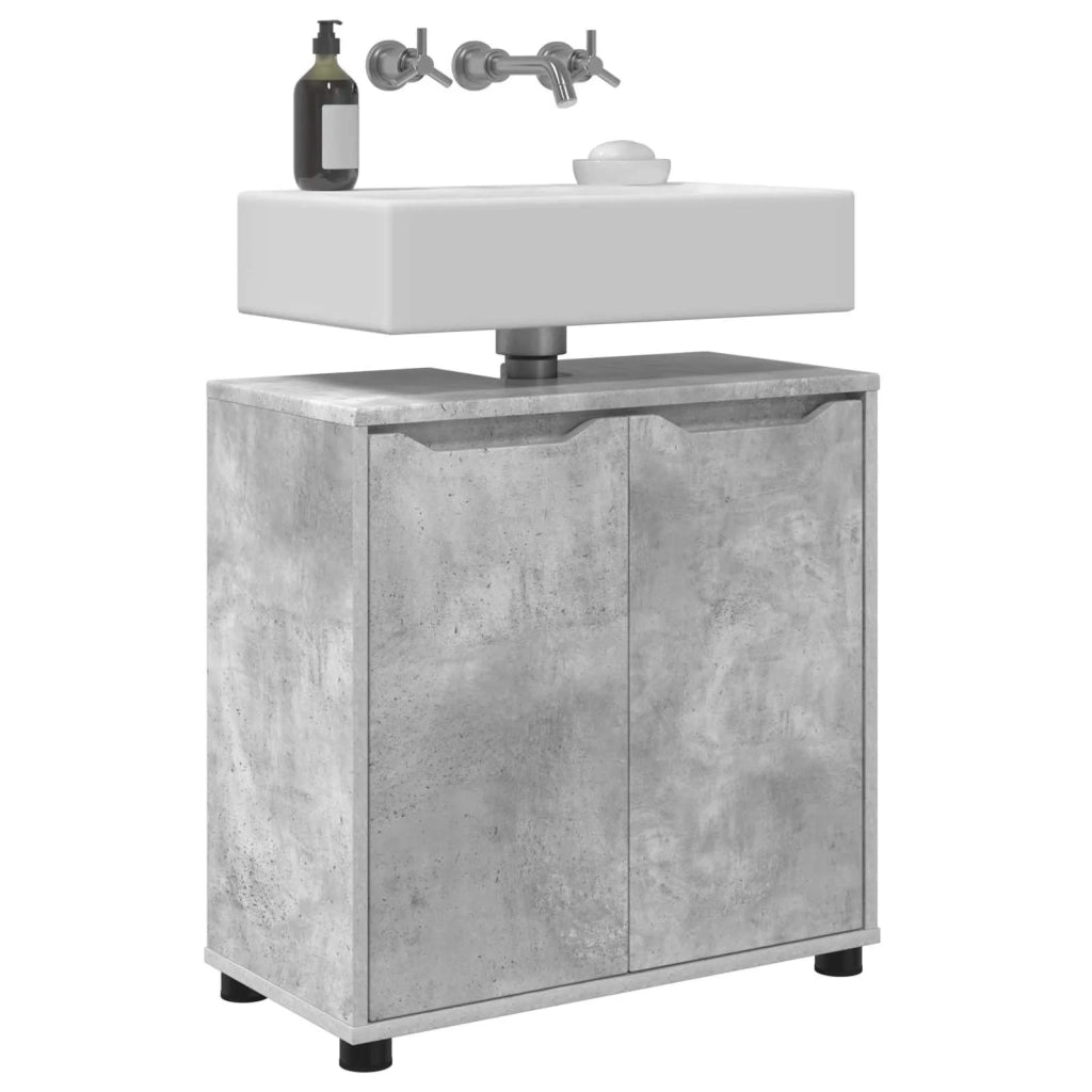 Mobile per lavabo da bagno Grigio cemento 60 x 30 x 60 cm 888750