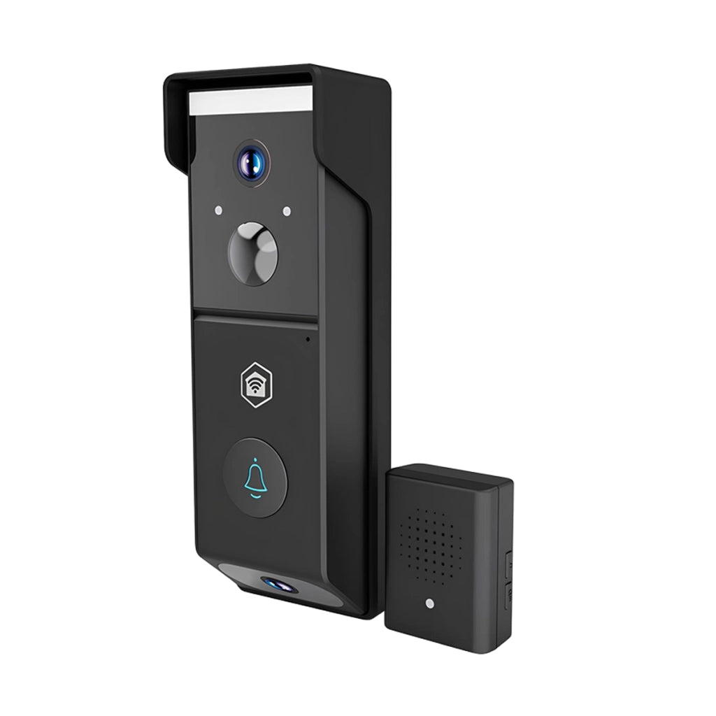 Videocitofono Wi-Fi Doppio Obiettivo 4MP 2x 1080p con Visione Notturna IPX54 Nero Nedis