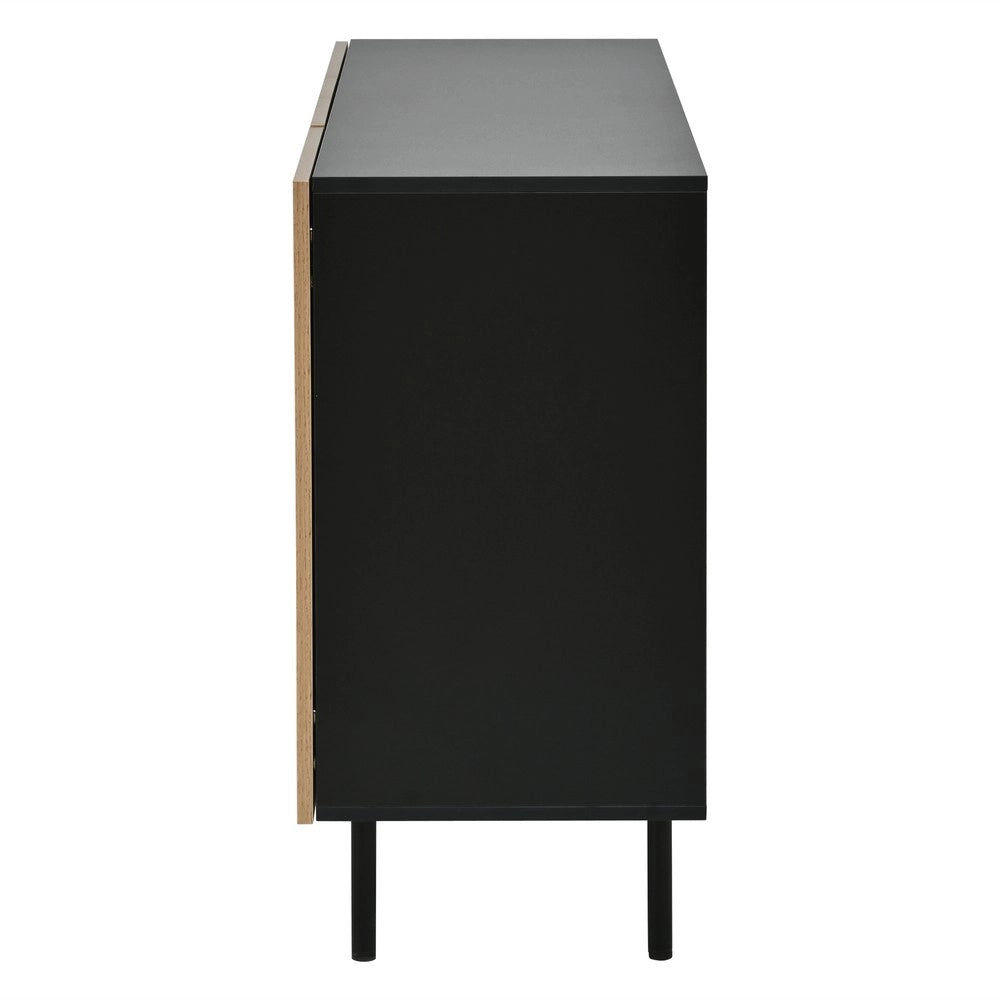 Credenza con 3 Cassetti e 2 Ante per Soggiorno ¨C MINIMAL ¨C 120x40x76 cm