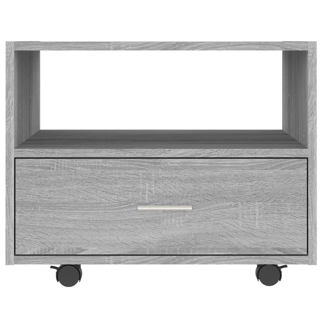 Tavolino da Salotto-Tavolino da soggiorno-Tavolo Grigio Sonoma 55x55x40 cm Legno Multistrato 289601