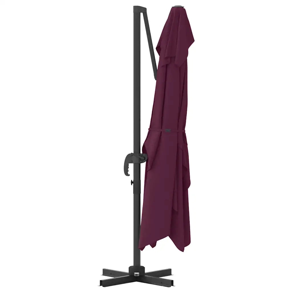 Ombrellone-Ombrello da giardino balcone Rosso Bordeaux 351 x 250 x 260 cm