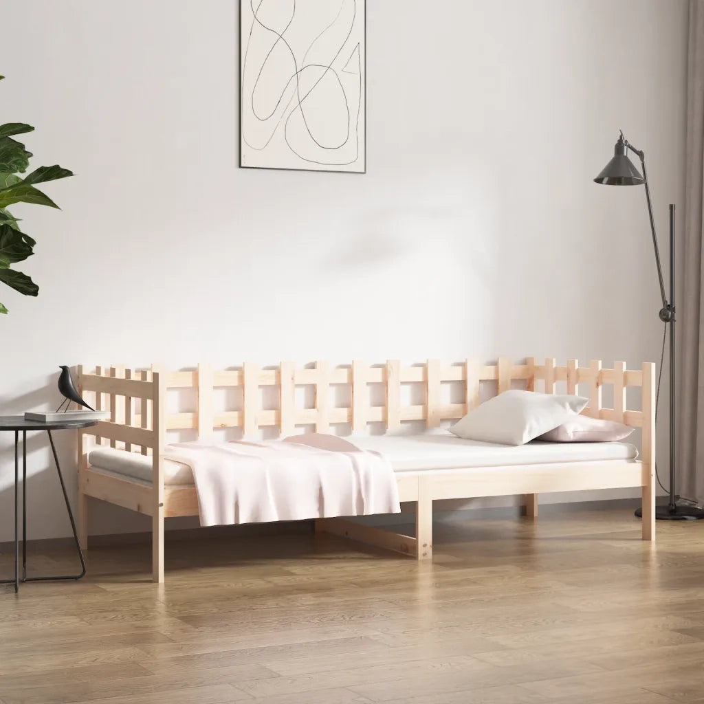 Letto singolo | Letto per adulti | Dormeuse senza Materasso 90x190 cm in Legno Massello di Pino