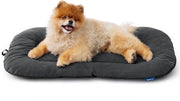 Letto per cani di dimensioni medie, piccoli cani - 59x43 cm, cuscino per cani lavabile per cuccioli e gatti, materasso per cani super soffice con fondo antiscivolo, colore grigio scuro