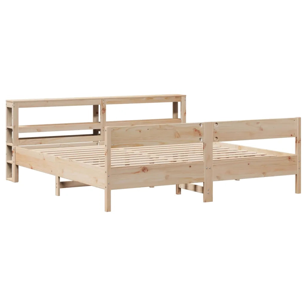 Letto senza Materasso 200x200 cm in Legno Massello di Pino 3306174