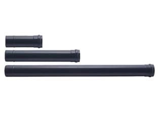 TUBO PER STUFE A PELLET PLUS LIGHT NERO OPACO NORMALE  ø cm.12x50, mm.0,7    SAVE