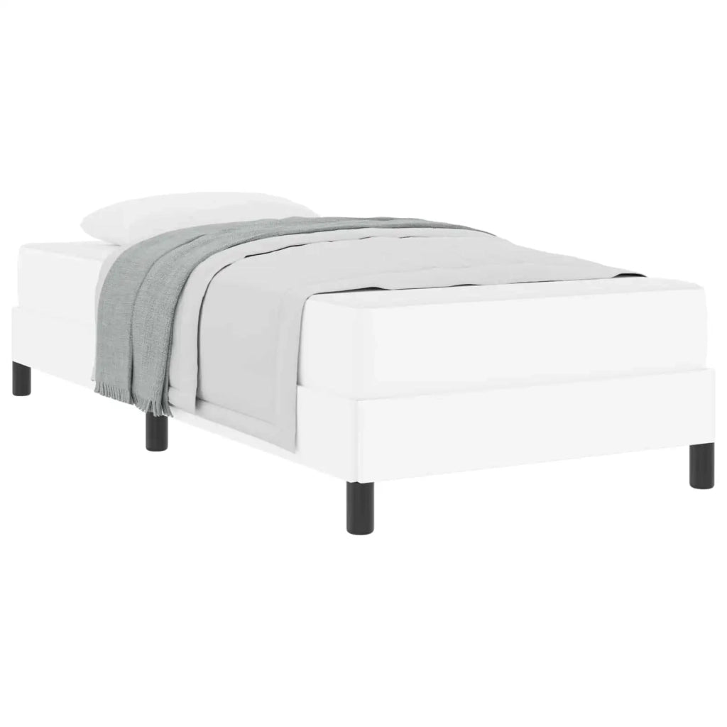 Struttura del letto Bianco Puro 90 x 200 cm Tessuto