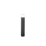 Paletto Esterno Moderno Tower Alluminio Grigio 1 Luce E27 Ip54 H90