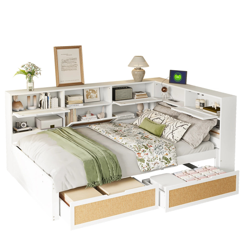 Divano letto multifunzione MDF 140x200 cm