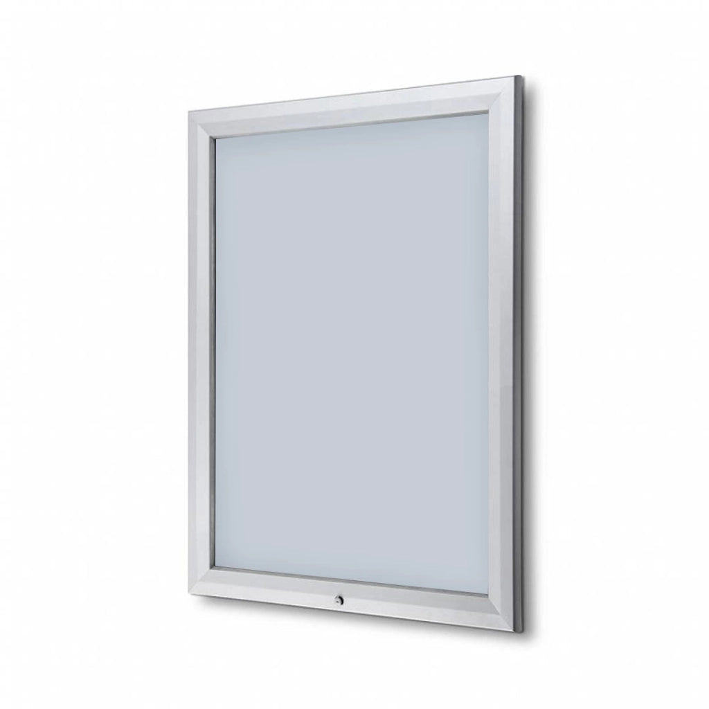 Bacheca da Esterno con Apertura a Ribalta 80,5x106,7x4,7 cm in Alluminio Grigio Chiaro