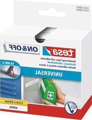 Tape universale On/Off - Adesione di oggetti leggeri senza forare - Bianco - Rotolo 2 cm x 250 cm Adesivo autoadesivo