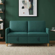 Divano con Storage Verde Scuro 152 x 78 x 87 cm Poliestere 42036924