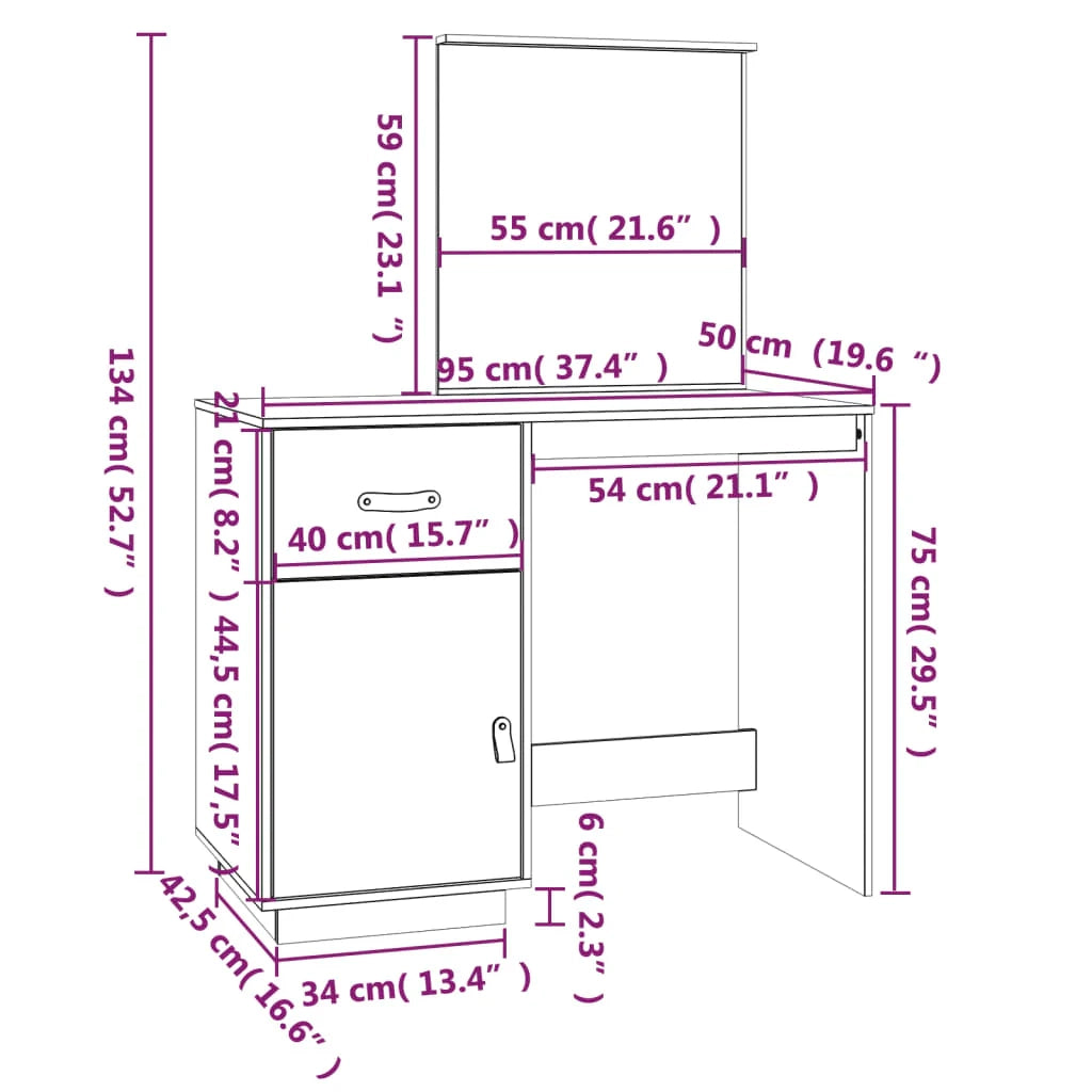 Toletta 95 x 50 x 134 cm in legno massello di pino 02_0006229