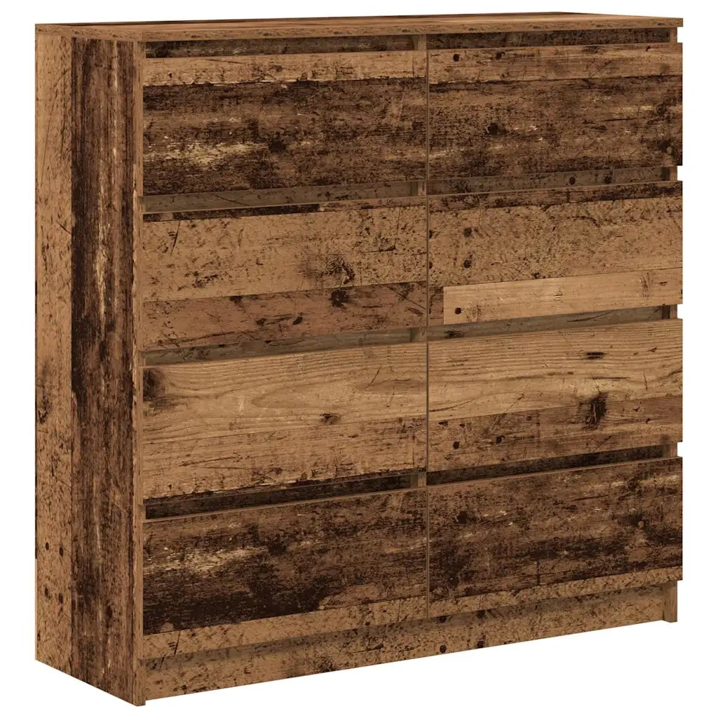 vidaXL Credenza Legno Antico 100x35x99 cm in Legno Multistrato