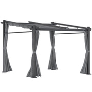 Pergola estensibile ¨C Zephmum ¨C Grigio scuro 297x295x230