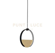 TOY-S1 A Sospensione in metallo nero e diffusore ambra led 30W dimmerabile SDD 2800 - 5000k