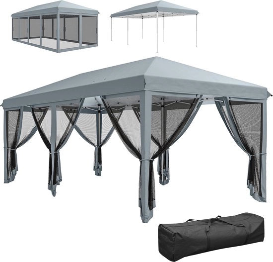 Copertura per Terrazza - Ripiegabile - 6x3 m - Anti-UV - Raffreddamento dell'aria
