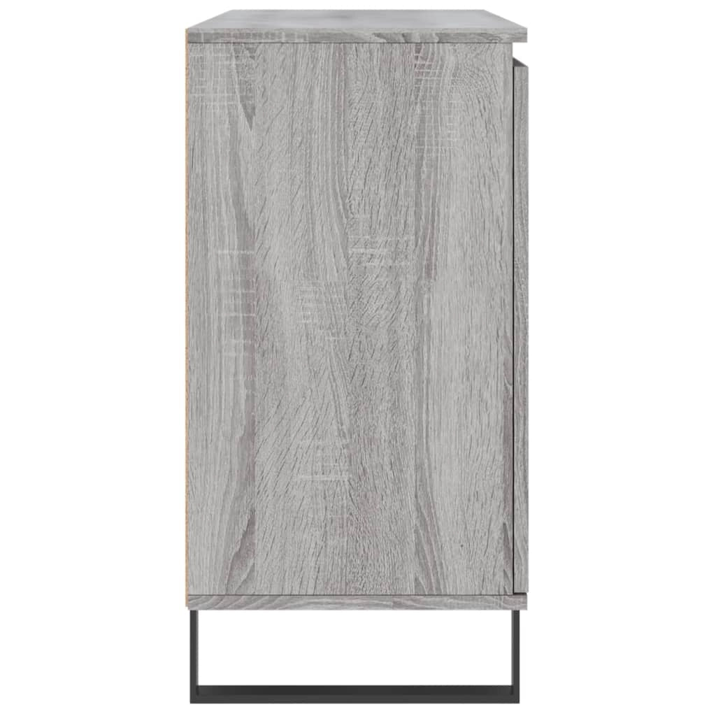 Buffet credenza cassettiera armadio mobile contenitore organizer cucina soggiorno salotto Sonoma 104 x 35 x 70 cm legno ingegnerizzato grigio 02_0036280
