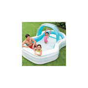 Trade Shop - Piscina Gonfiabile Family Cabana 310 X 188 X 130 Cm Spruzza Acqua Fuori Terra -