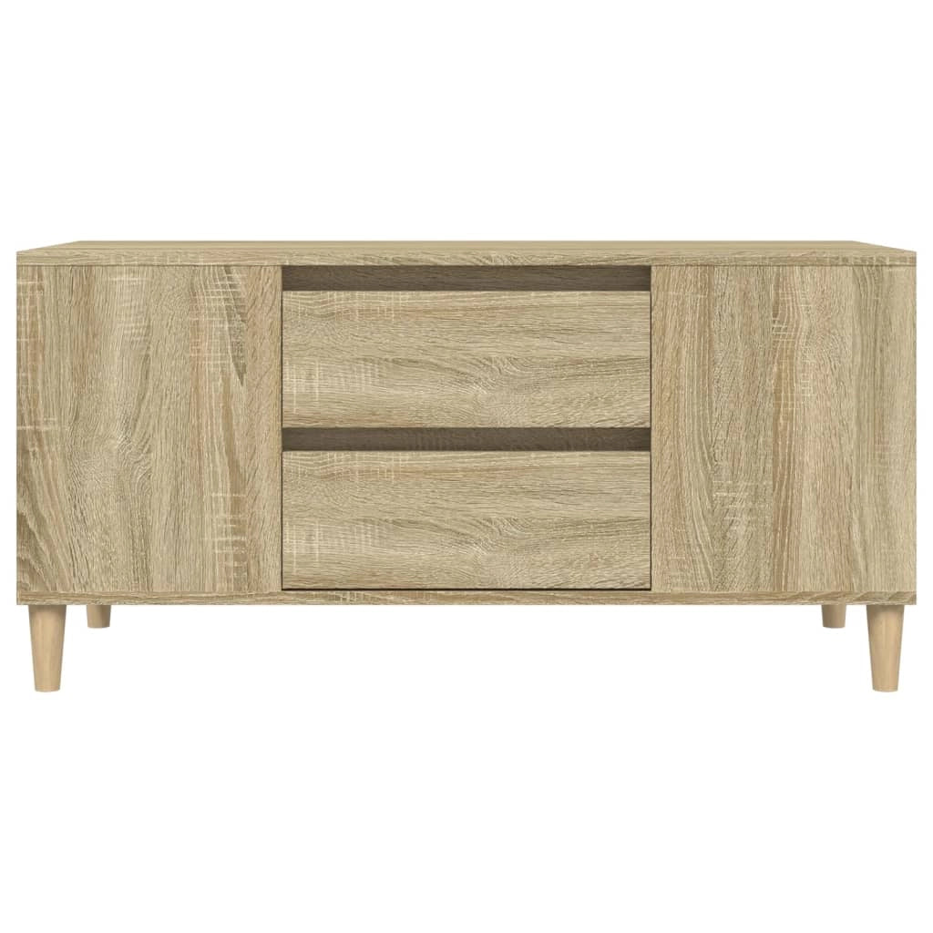 Mobile TV multimediale mensola TV credenza TV sala da pranzo soggiorno camera da letto rovere Sonoma 102 x 44,5 x 50 cm legno ingegnerizzato marrone 02_0027453