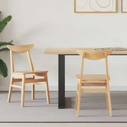 Sedie da pranzo 2 pcs Naturale 42 x 47.5 x 81 cm
