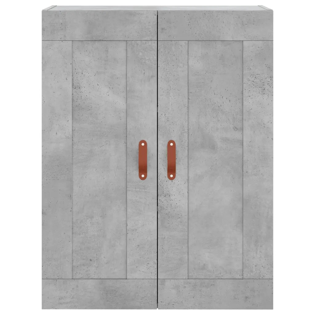 Credenza Grigio Cemento 69,5x34x180 cm in Legno Multistrato 3200045