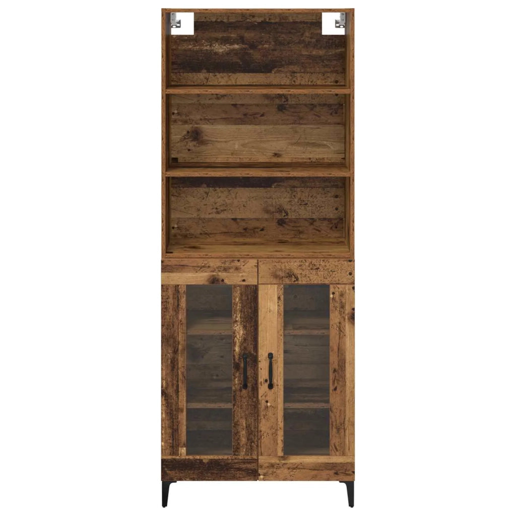 Credenza-Buffet-Armadio da cucina Legno vecchio 69,5 x 34 x 180 cm Legno multistrato 977633