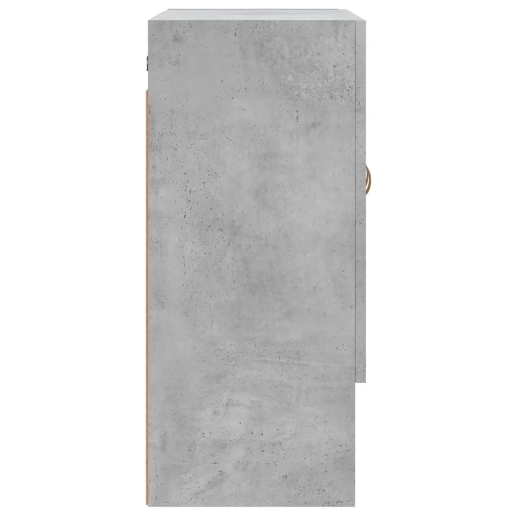 Armadietto a Muro Grigio Cemento 60x31x70 cm Legno Multistrato 829888