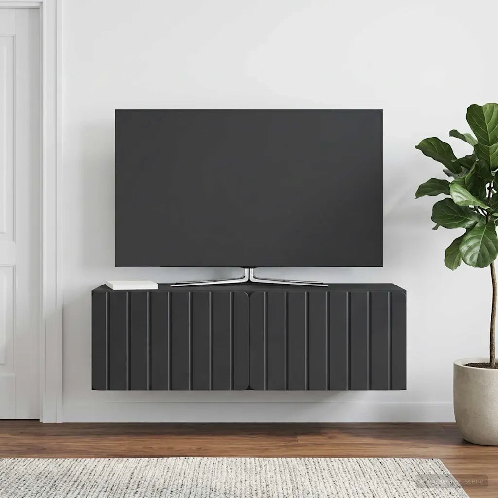 Mobile Porta TV da Muro 98 x 31 x 30 cm Nero 898386