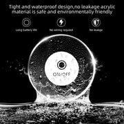Set di 6 sottofili LED bianchi con interruttore di alimentazione - Sottofili illuminanti in acrilato - Impermeabili per bottiglie in vetro - Feste Matrimoni Bar Natale