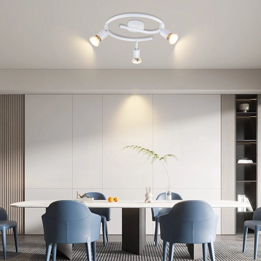 ZMH Faretto da soffitto 3 fiamme GU10 moderni per corridoio con lampadina inclusa