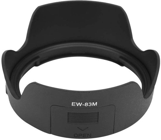 Parasole per obiettivo EF 24-105mm f/3.5-5.6 IS STM - Materiale plastico - Nero - Leggero - Capocannoni - Previene la disabilitazione visiva