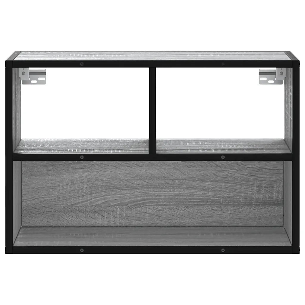 Mobile TV Grigio Sonoma 60x31x39,5cm in Truciolato e Metallo 848917