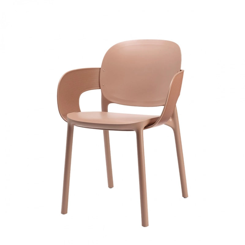 SET 4 POLTRONE HUG TECNOPOLIMERO DA POST CONSUMO INDUSTRIALE SCAB DESIGN - CARAMEL 17