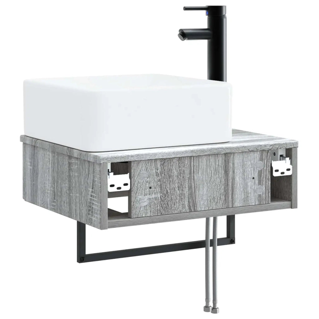 Lavabo da Parete Sonoma grigio 50 x 41 x 39 cm CFW9582596