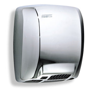 Asciugamani Elettrico Aria Calda Automatico in Acciaio Lucido Mediclinics Mediflow M03Ac