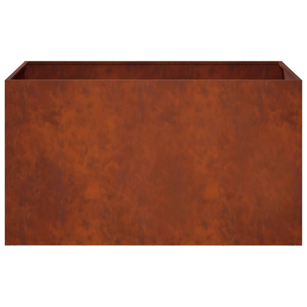 Vaso da giardino Ruggine 80 x 50 x 50 cm Acciaio Corten 8005272