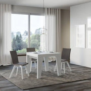 Tavolo allungabile 90/246x90 cm Naxy Premium colore bianco frassino
