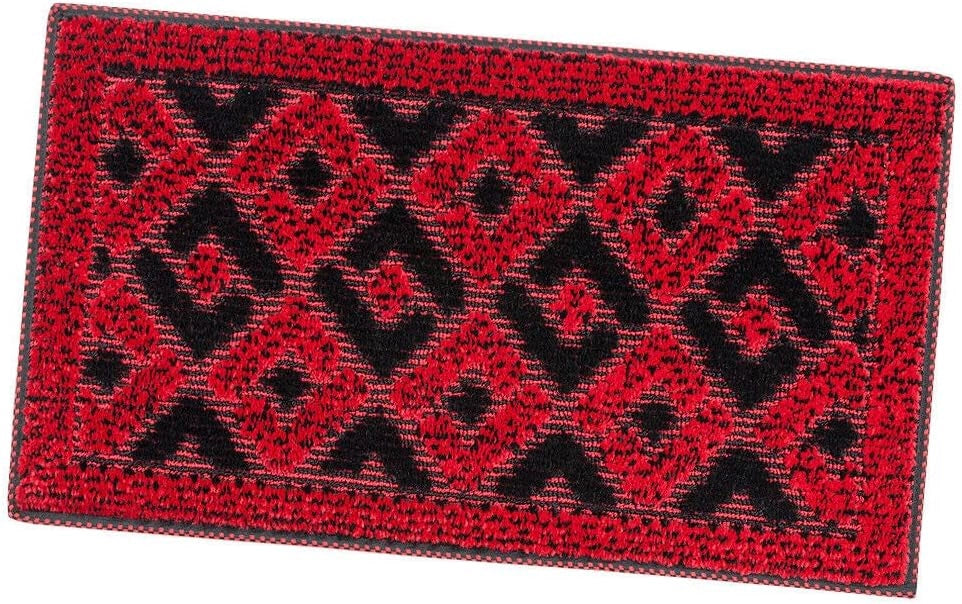 Zerbino Ingresso 40x70 cm Asciugapassi Assorbente Antiscivolo Vellutato Made In Italy Rosso