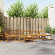 Set di divani da esterno 6 pcs Naturale