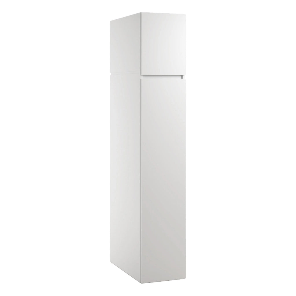 Gilroy, Armadio Multiuso 2 Ante 3 Ripiani Made in Italy, 35x195h cm Bianco