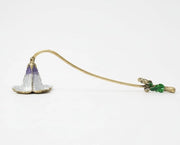 Porta candele, porta candele a forma di fiore con maniglia per candele da tavolo, candele stilate e candele profumate, decorazione elegante per la casa