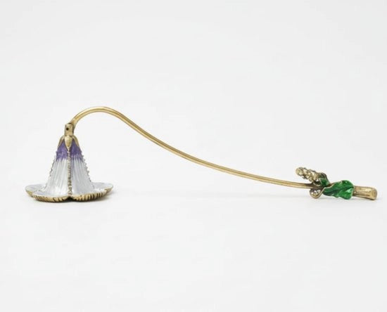 Porta candele, porta candele a forma di fiore con maniglia per candele da tavolo, candele stilate e candele profumate, decorazione elegante per la casa