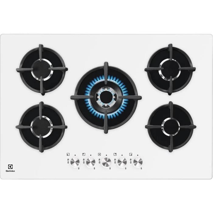 Electrolux KGG7537W Piano cottura Serie 600 Gas on Glass 75cm