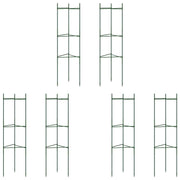 Set di 6 gabbie multifunzionali regolabili per pomodori 32 x 29 x 116 cm acciaio verde 02_0055596
