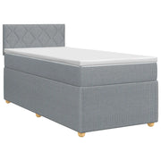 Letto box spring con materasso Grigio Chiaro 90 x 200 cm 3451384