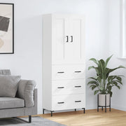 Credenza Bianca 69,5x34x180 cm in Legno Multistratocod mxl 78152