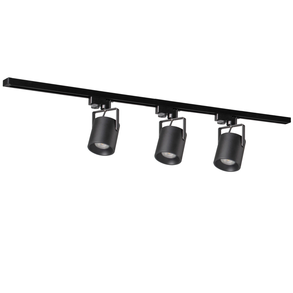 Sistema binario MINOR nero 1m 3 faretti GU10 Polux
