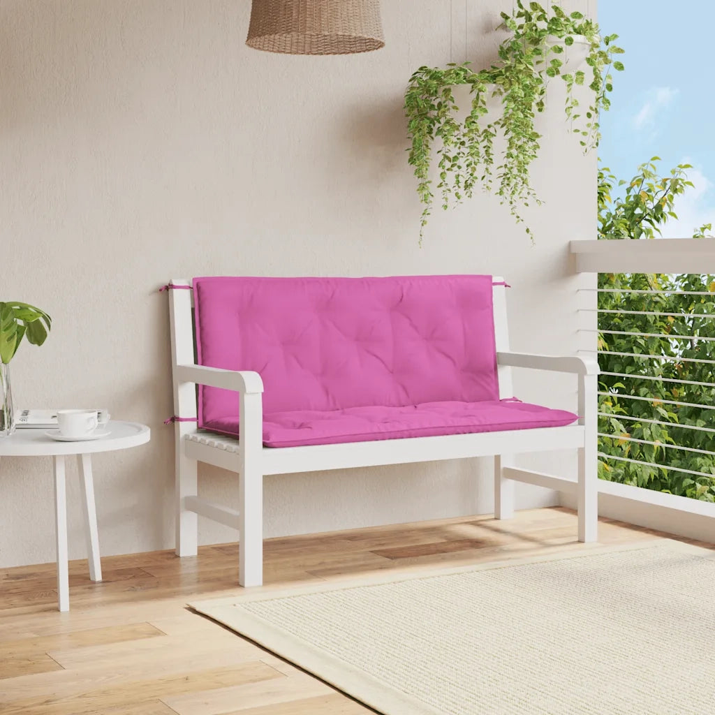 Cuscini per Panca da Giardino 2 pz Rosa 120x50x7 cm in Tessutocod mxl 118250